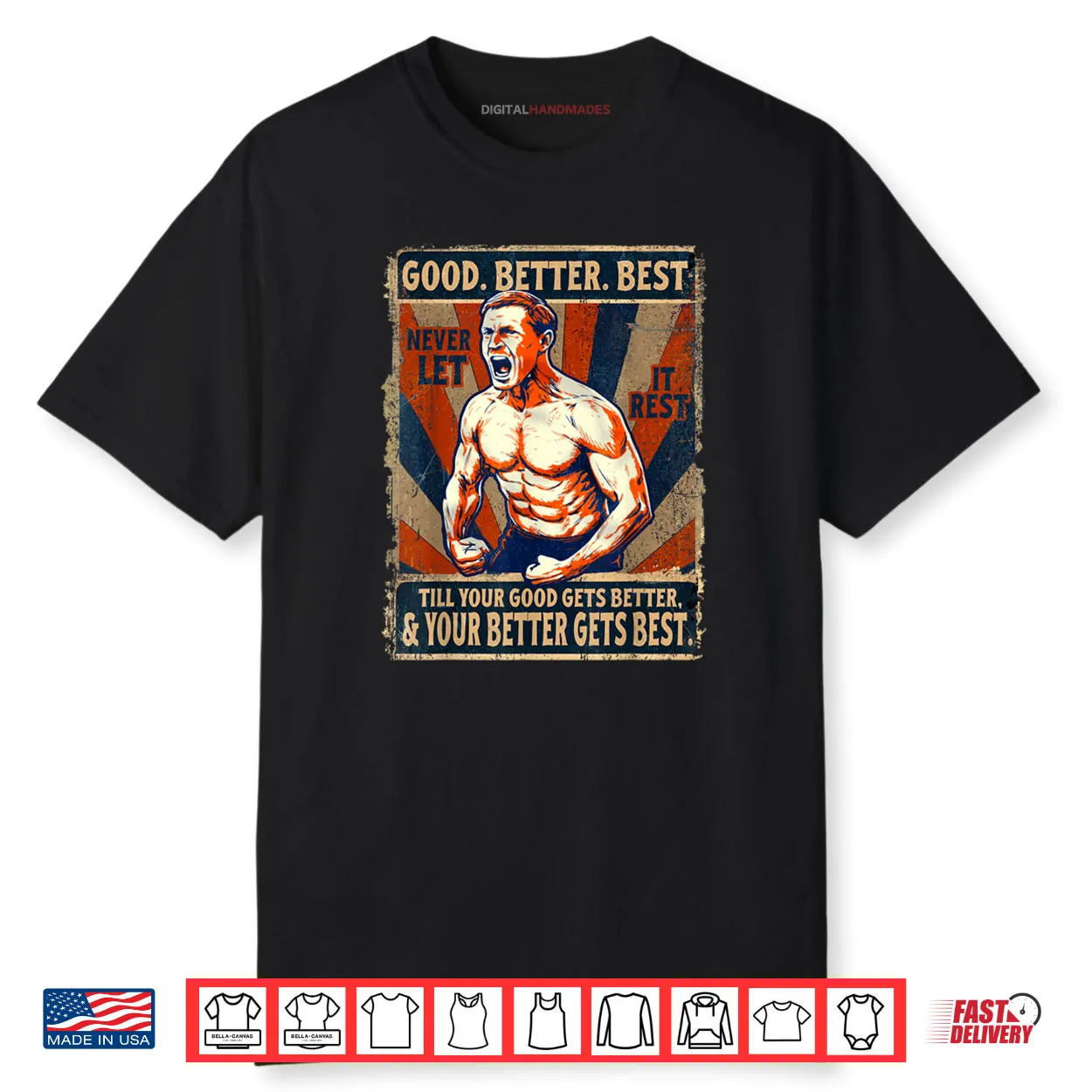 Good Better Best Never Let It Rest Xmas Ben Johnson Shirt