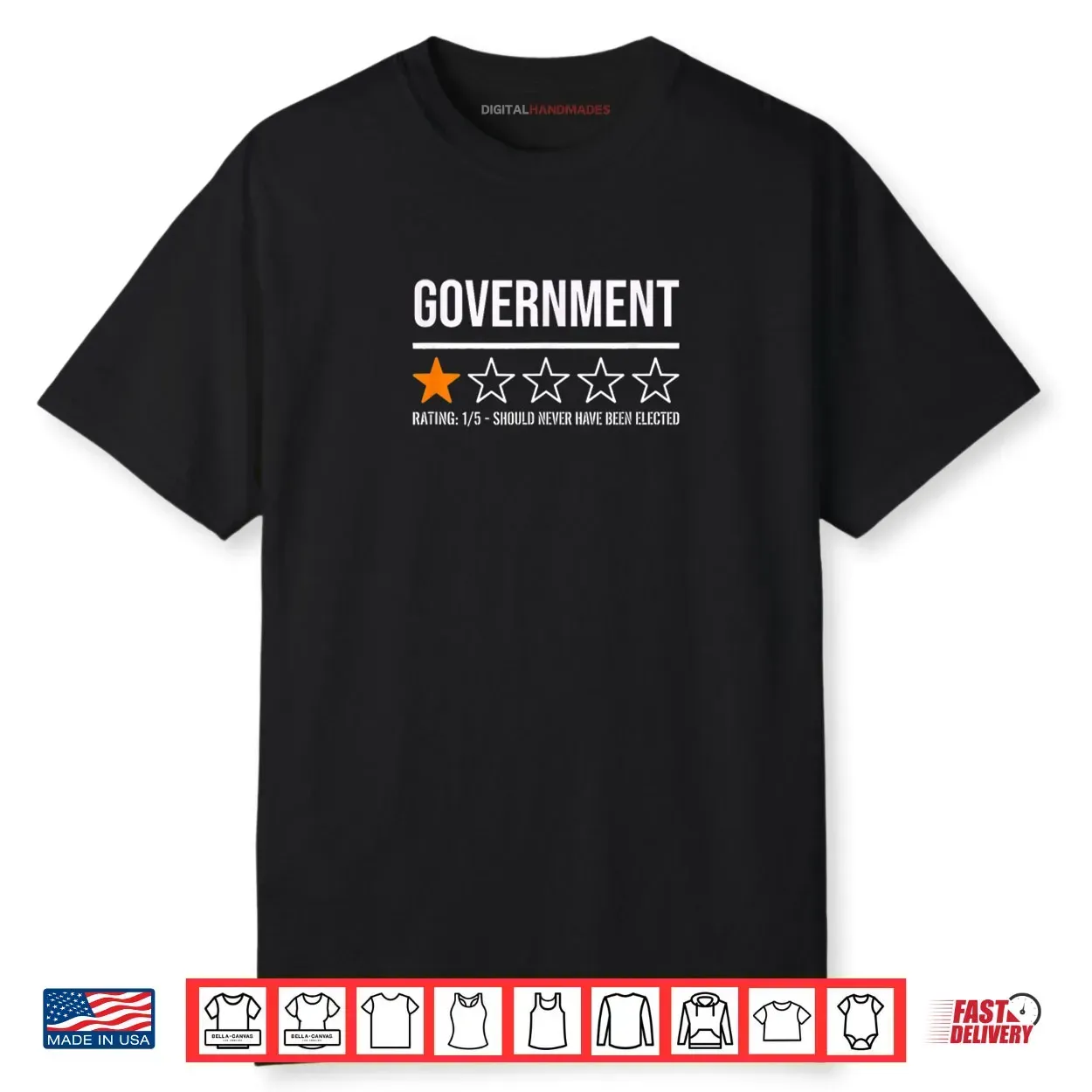 Government 1 Star Review Big Regret Energy Shirt