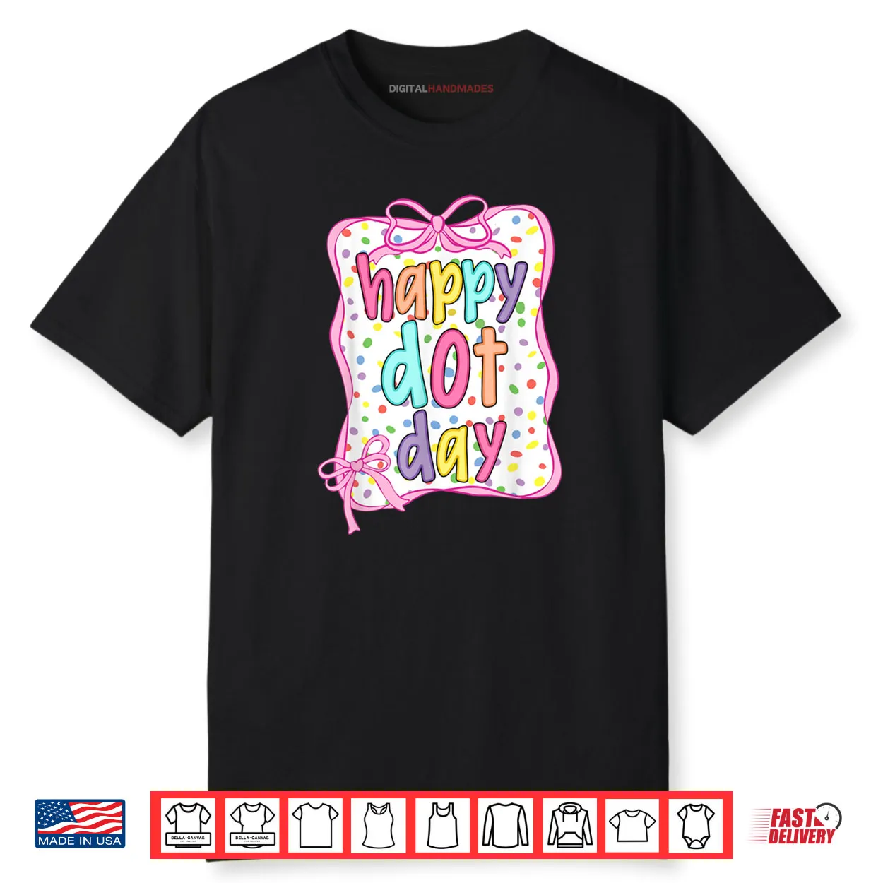 Groovy Happy Dot Day Colorful Polka Dot Shirt