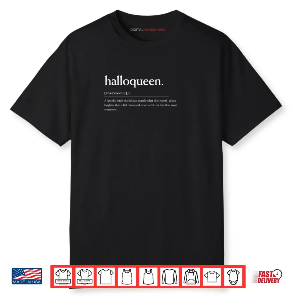 Halloqueen Definition Apparel Funny Spooky Quote Shirt 1 Halloqueen Definition Apparel Funny Spooky Quote Shirt
