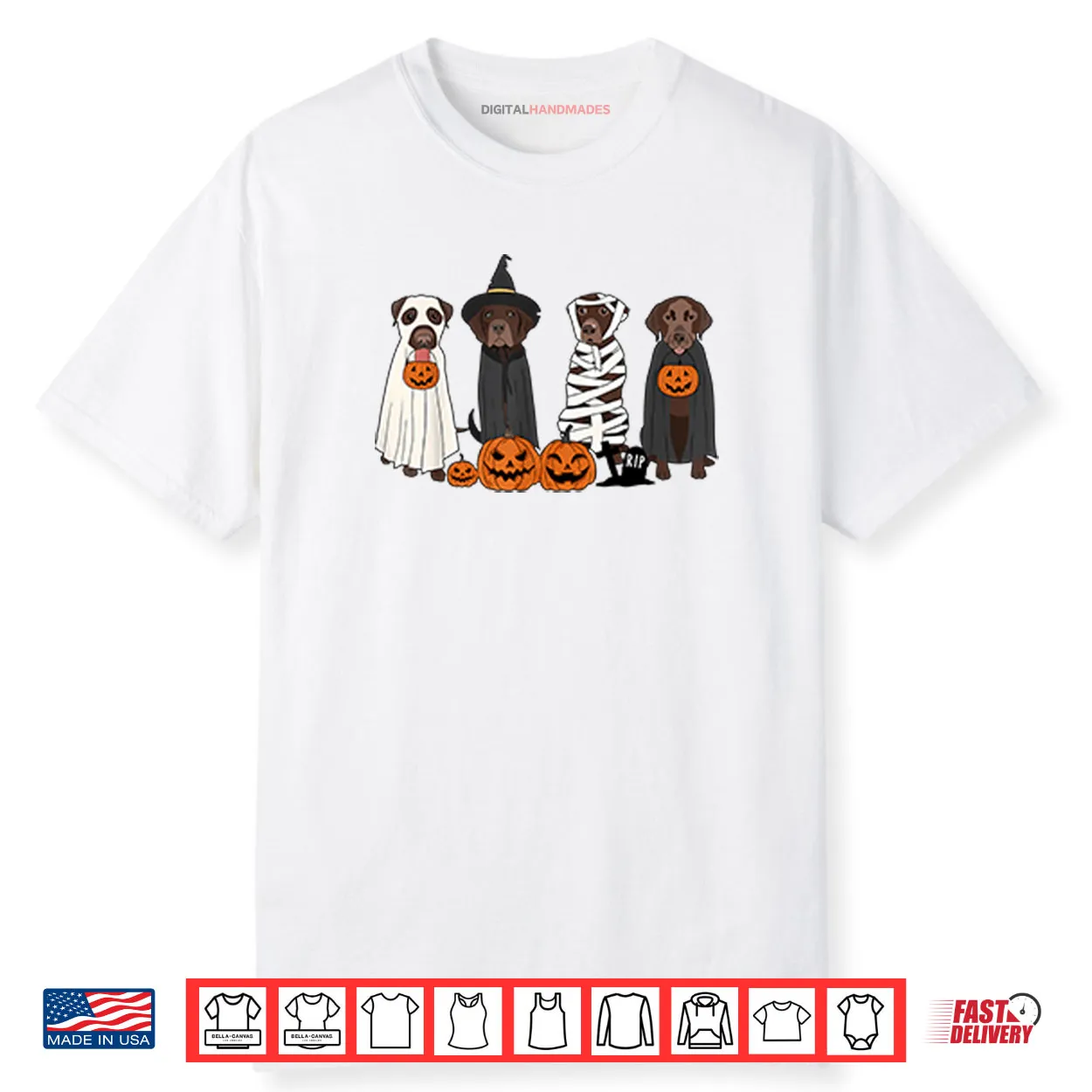 Halloween Brown Labrador Shirt