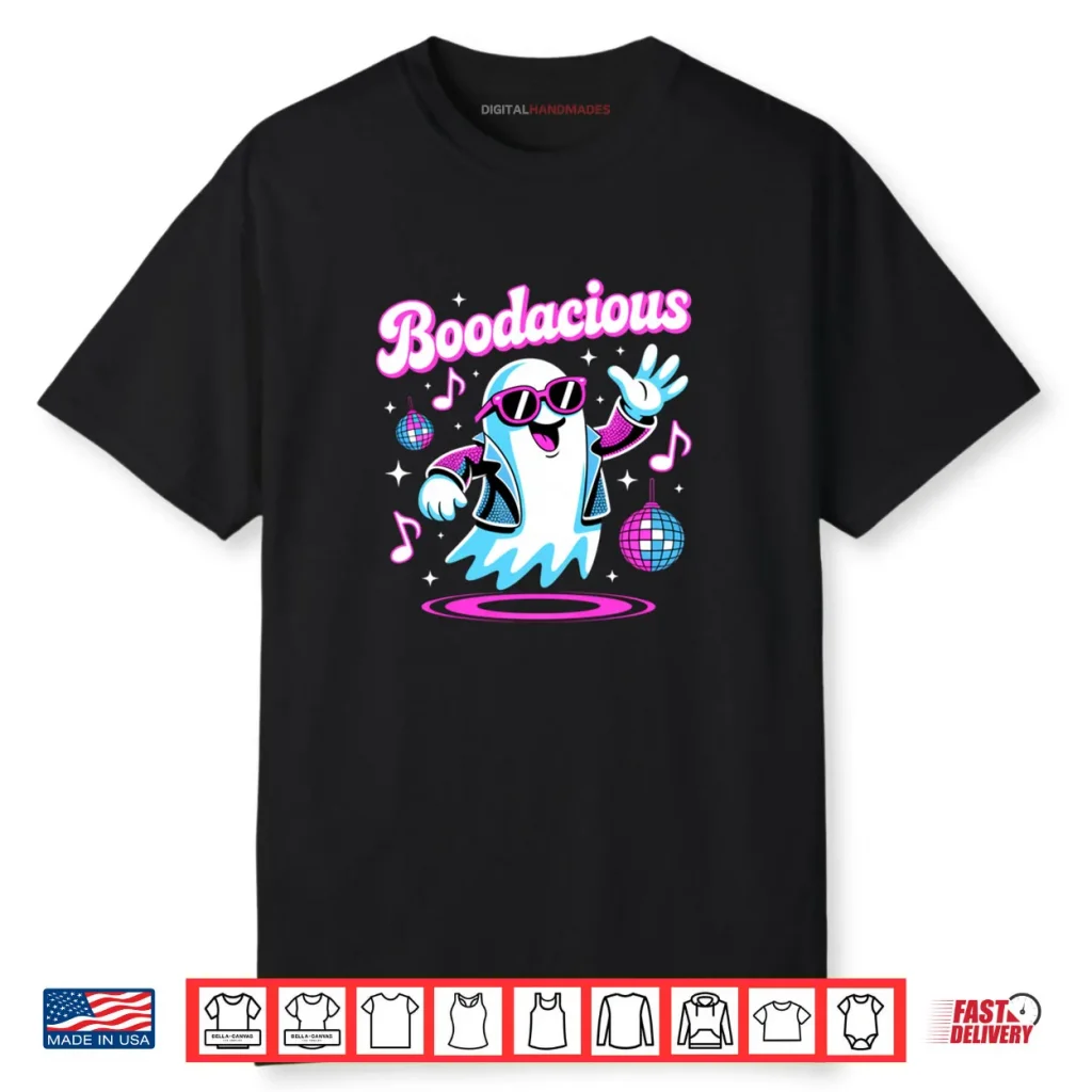 Halloween Disco Ghost Boodacious Costume 80’s Gen X Funny Shirt 1 Halloween Disco Ghost Boodacious Costume 80’s Gen X Funny Shirt