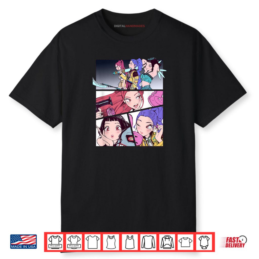 Halloween Huntrix Manhwa Panels Poster Shirt 1 Halloween Huntrix Manhwa Panels Poster Shirt