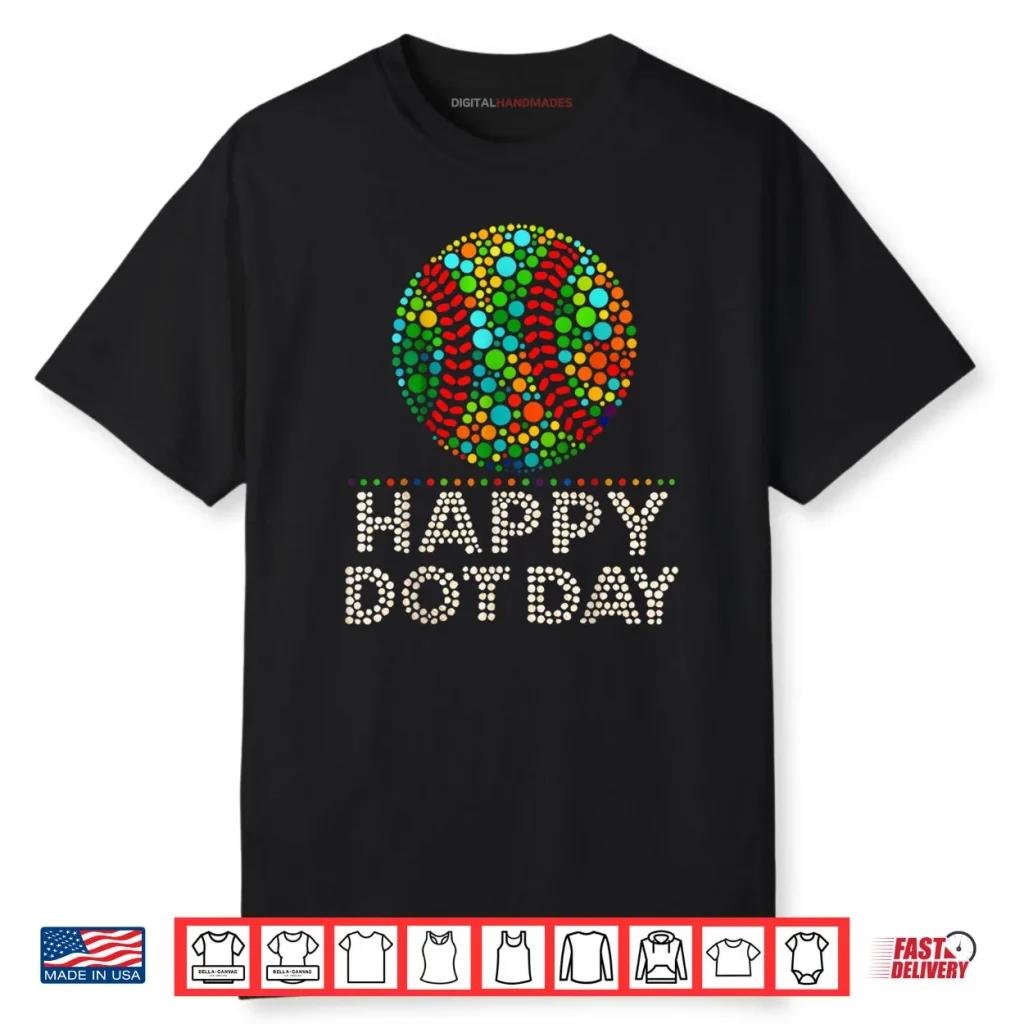 Happy Dot Day Baseball Shirt