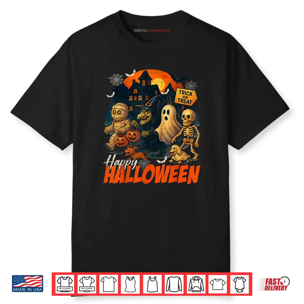 Happy Halloween Haunted House Halloween Costume Shirt
