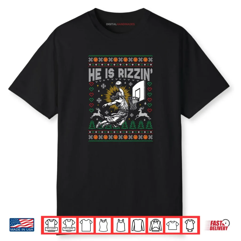 He Is Rizzin Christian Religious Christmas Ugly Sweater Shirt 1 He Is Rizzin Christian Religious Christmas Ugly Sweater Shirt