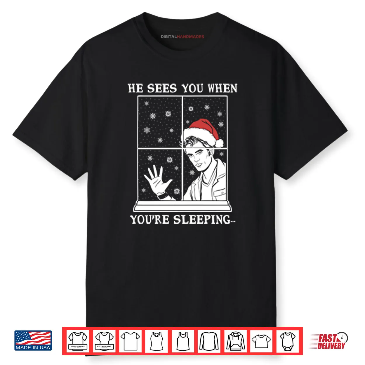 He Sees You When You’re Sleeping Christmas Shirt