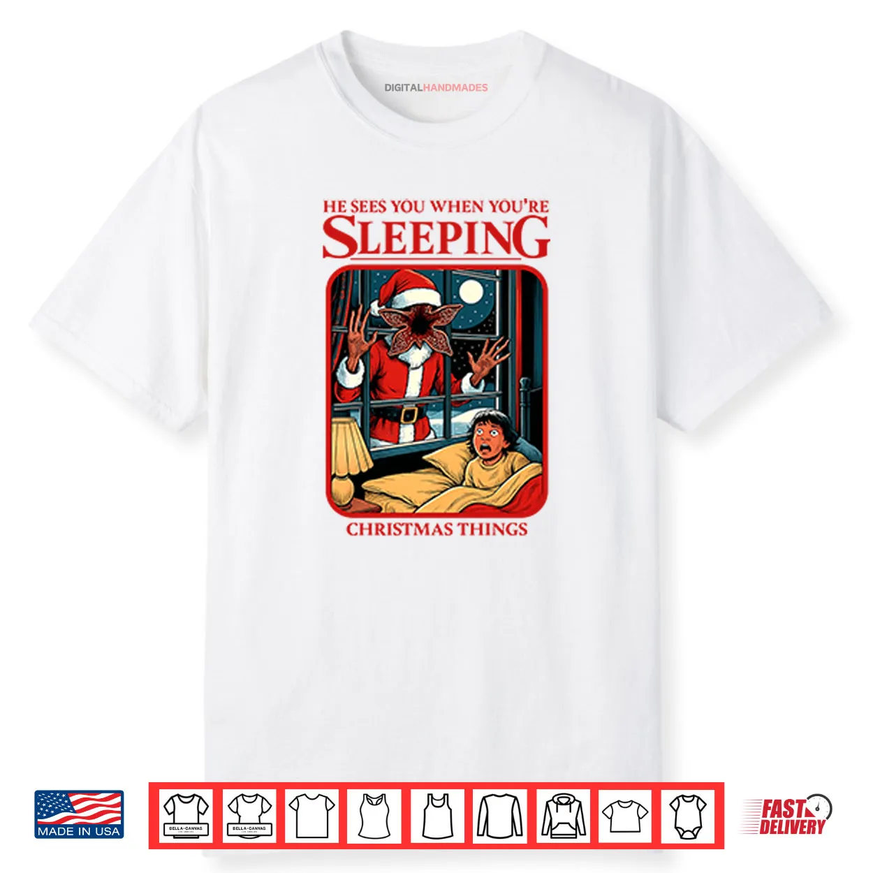 He Sees You When You’re Sleeping Christmas Things Shirt