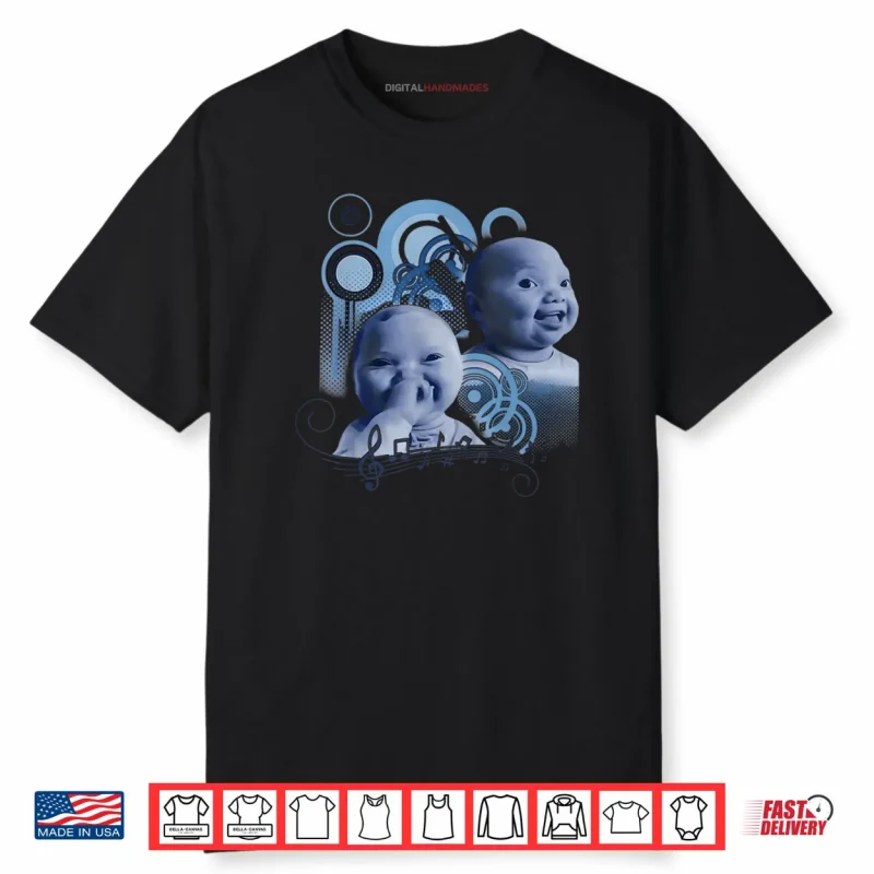 Holding Back A Laugh AI Baby Laughing Meme Shirt