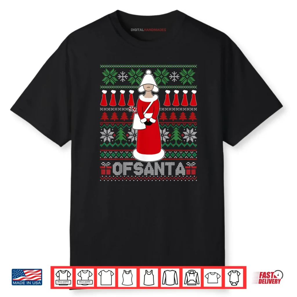 Holiday Knit Parody Graphic with Festive Red Cloak Character Shirt 1 Holiday Knit Parody Graphic with Festive Red Cloak Character Shirt