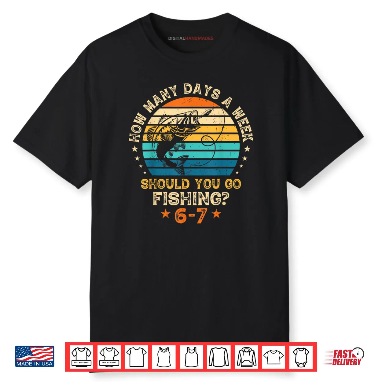 How Many Days A Week Should You Go Fishing 6 7 Fishing Boys Shirt
