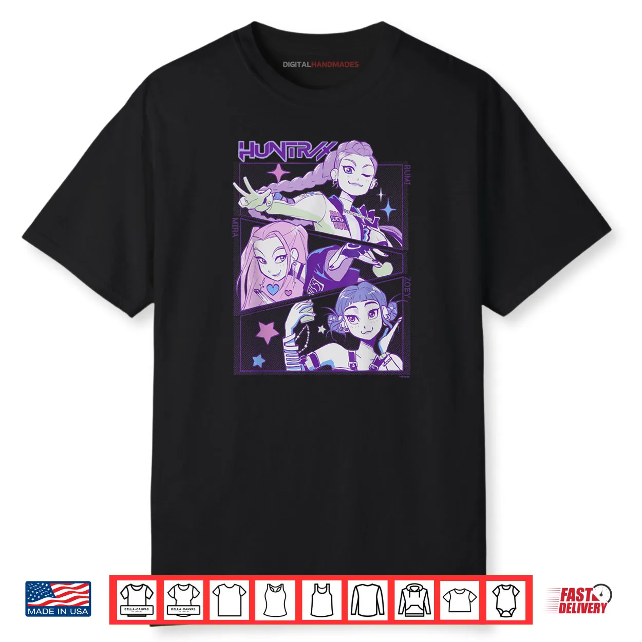 Huntrix Team KPop Demon Hunters Shirt