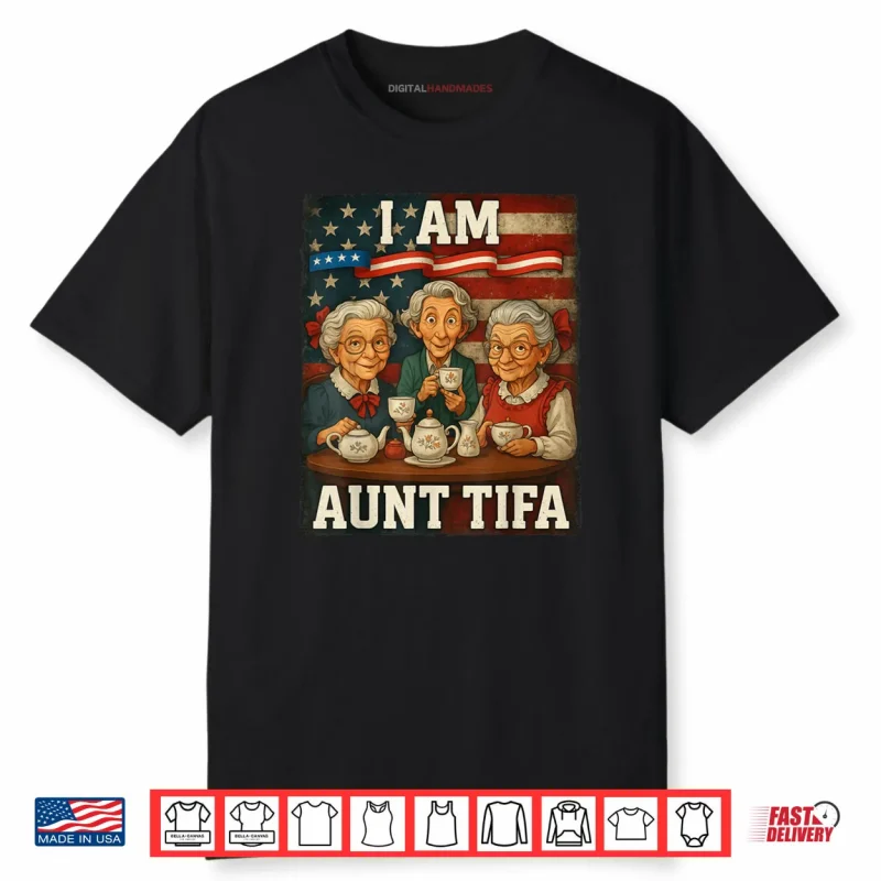 I Am Aunt Tifa American Flag Shirt