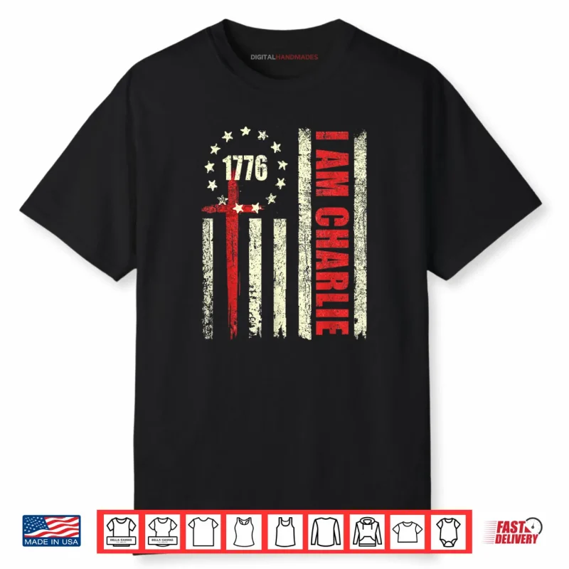 I am Charlie American Flag Shirt