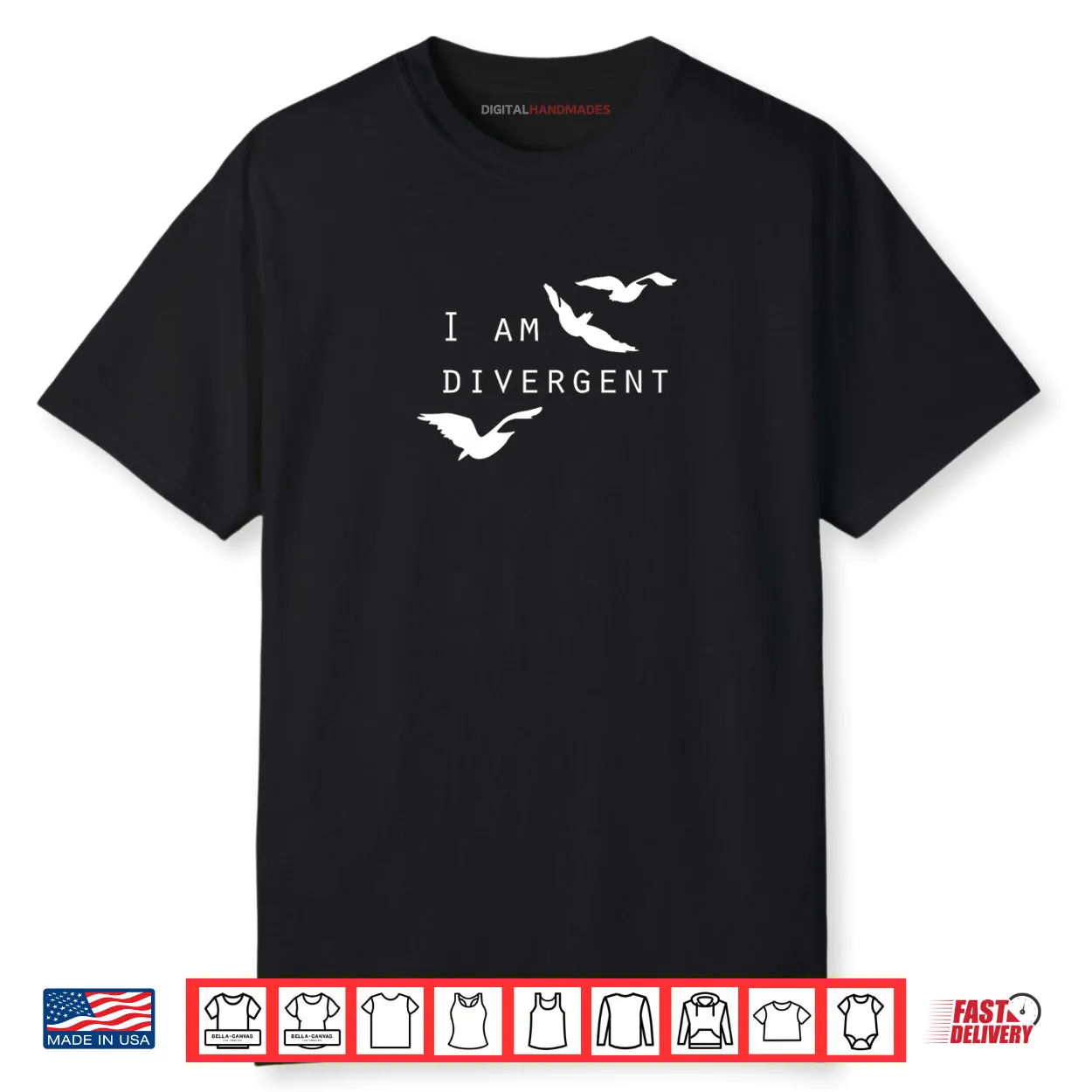 I am Divergent Fantasy Book Lover Shirt