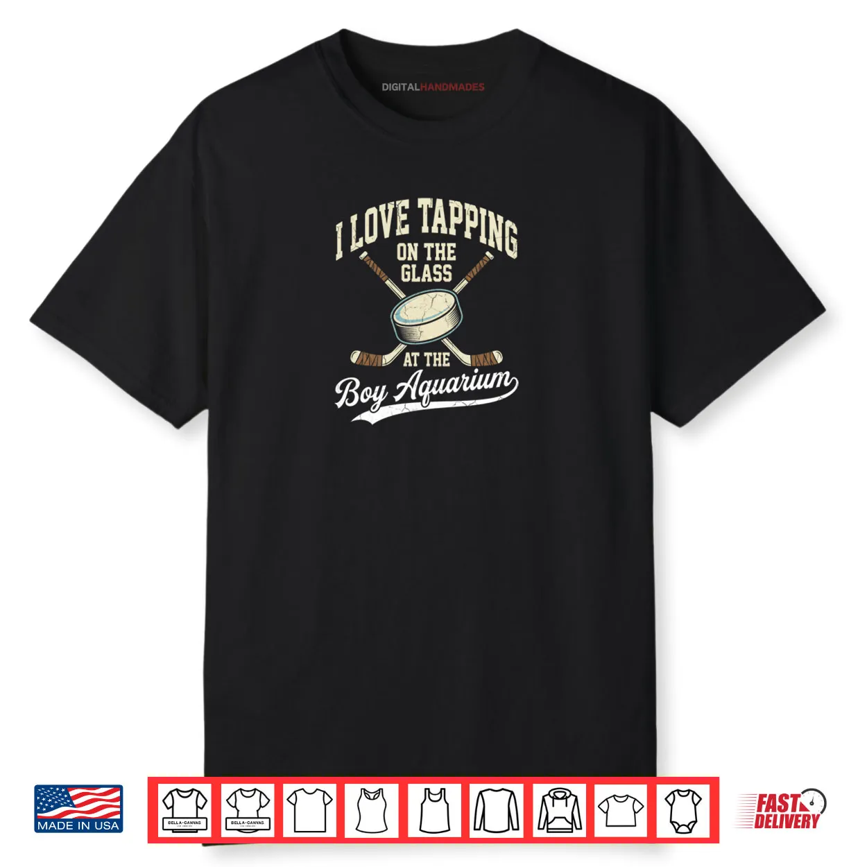 I Love Tapping On The Oh Glass Boy Aquarium Hockey Shirt