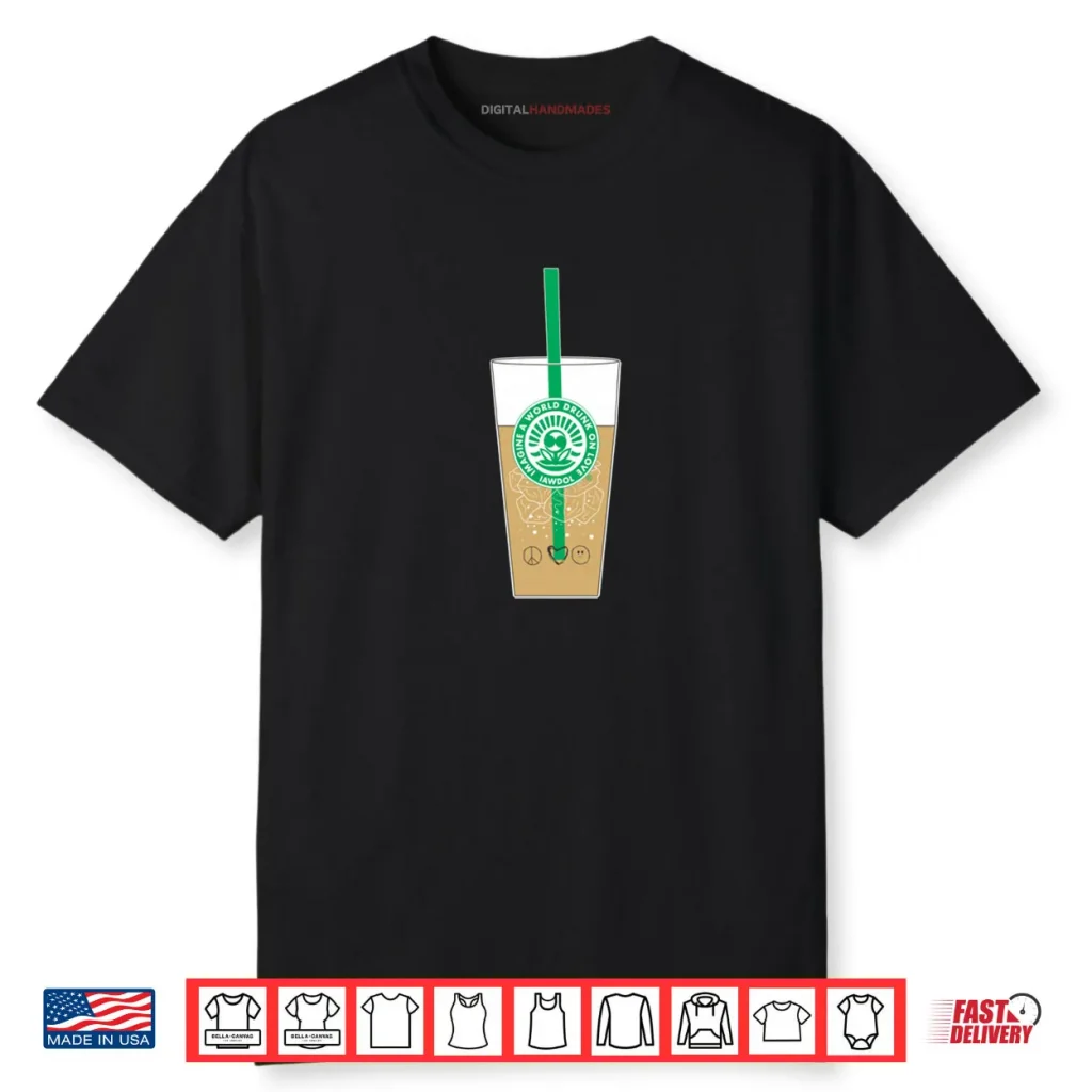 IAWDOL Logo on Iced Coffee Shirt 1 IAWDOL Logo on Iced Coffee Shirt