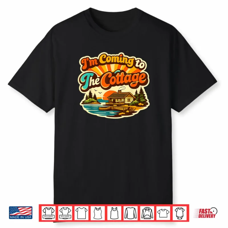 I’m Coming to The Cottage Romance Hockey Coupl Shirt