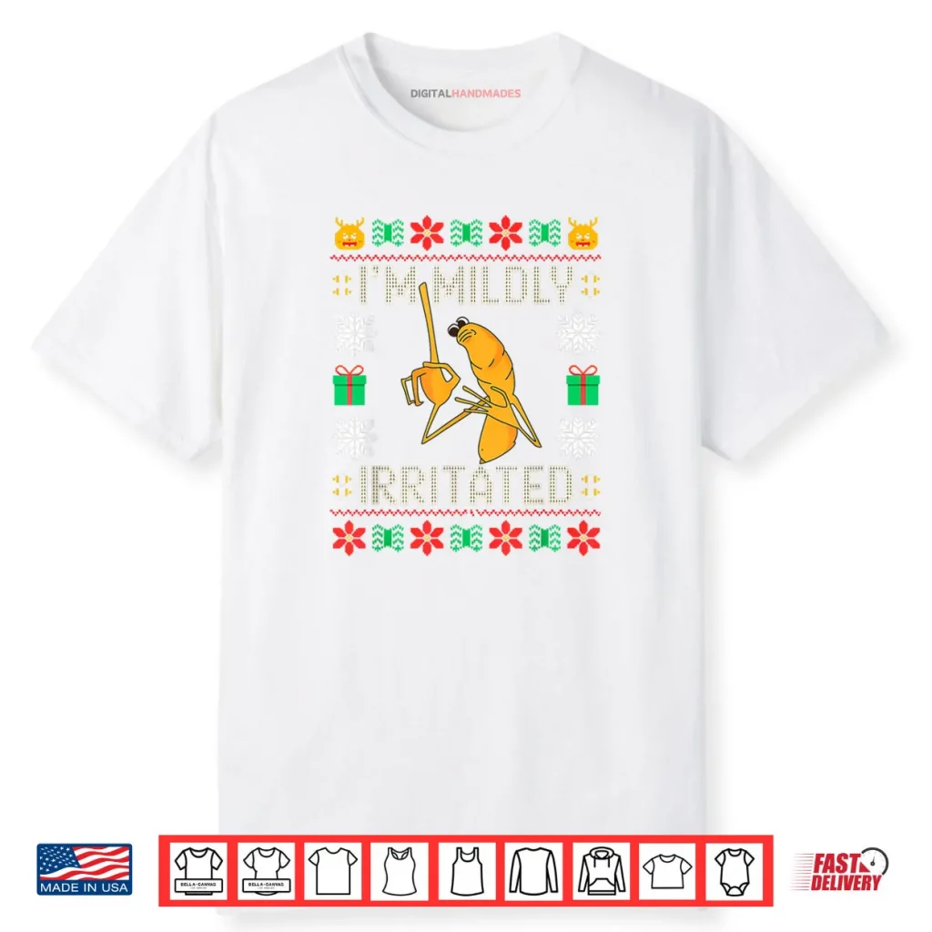 I’m Mildly Irritated Marcus The Worm Christmas Meme Shirt