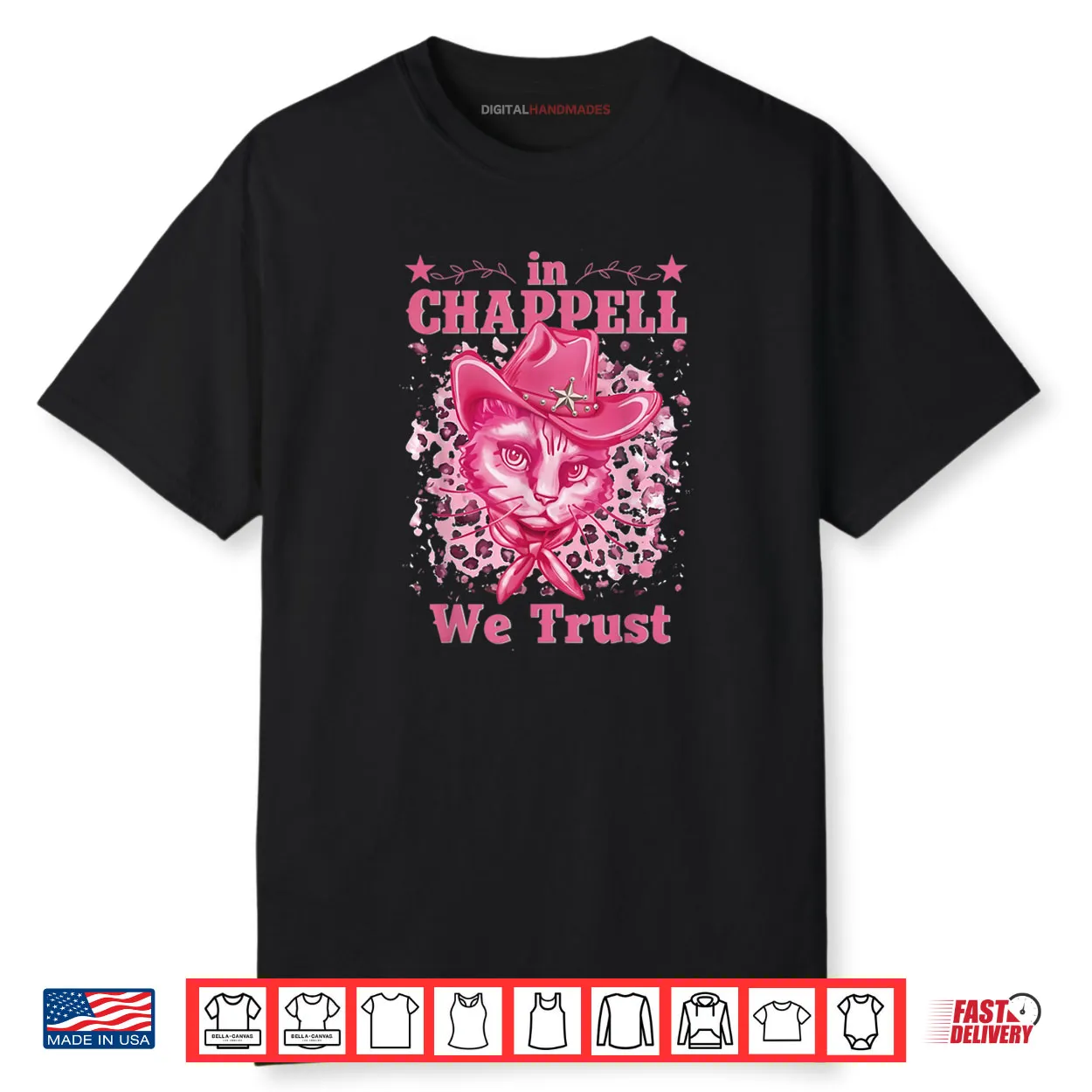 In Chappell We Trust Name Retro Cat Cute Shirt