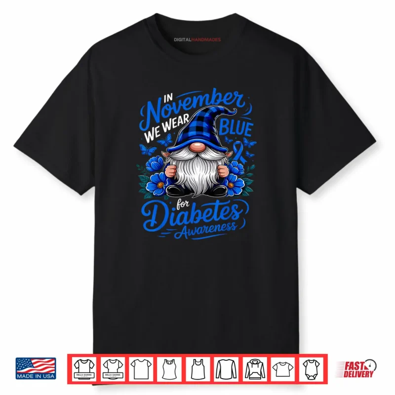 In November We Wear Blue Diabetes Awareness Blue Nome Shirt