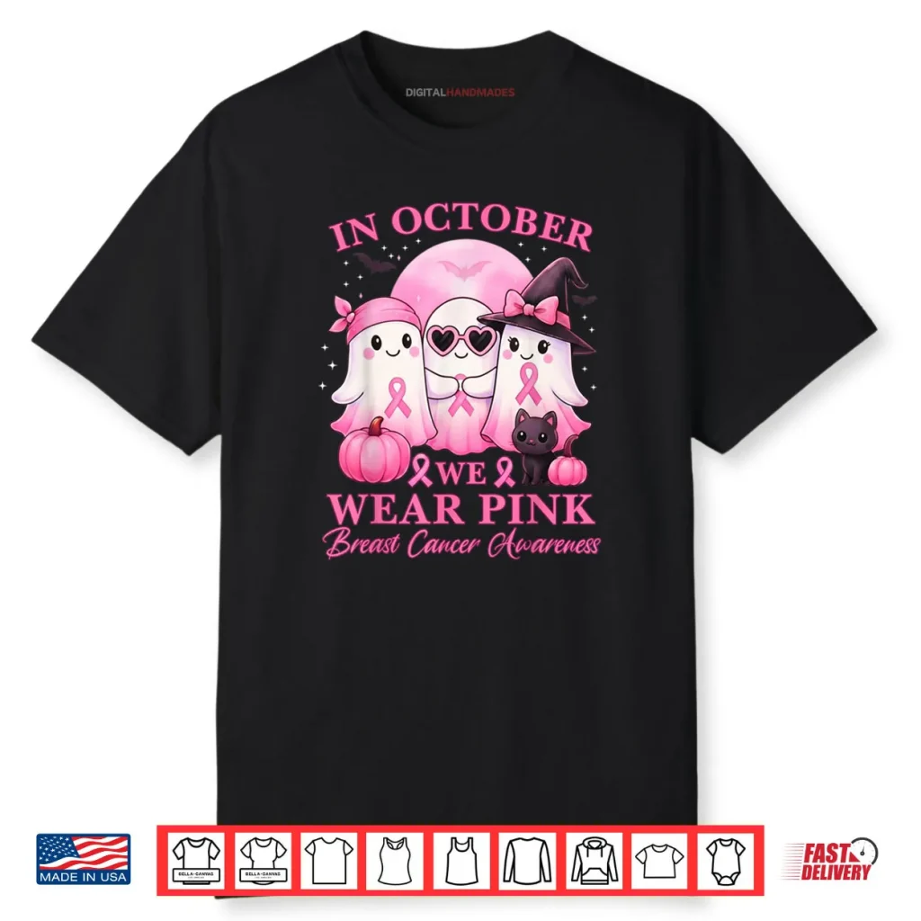 In October We Wear Pink Ghost Squad Breast Cancer Awareness Shirt 1 In October We Wear Pink Ghost Squad Breast Cancer Awareness Shirt