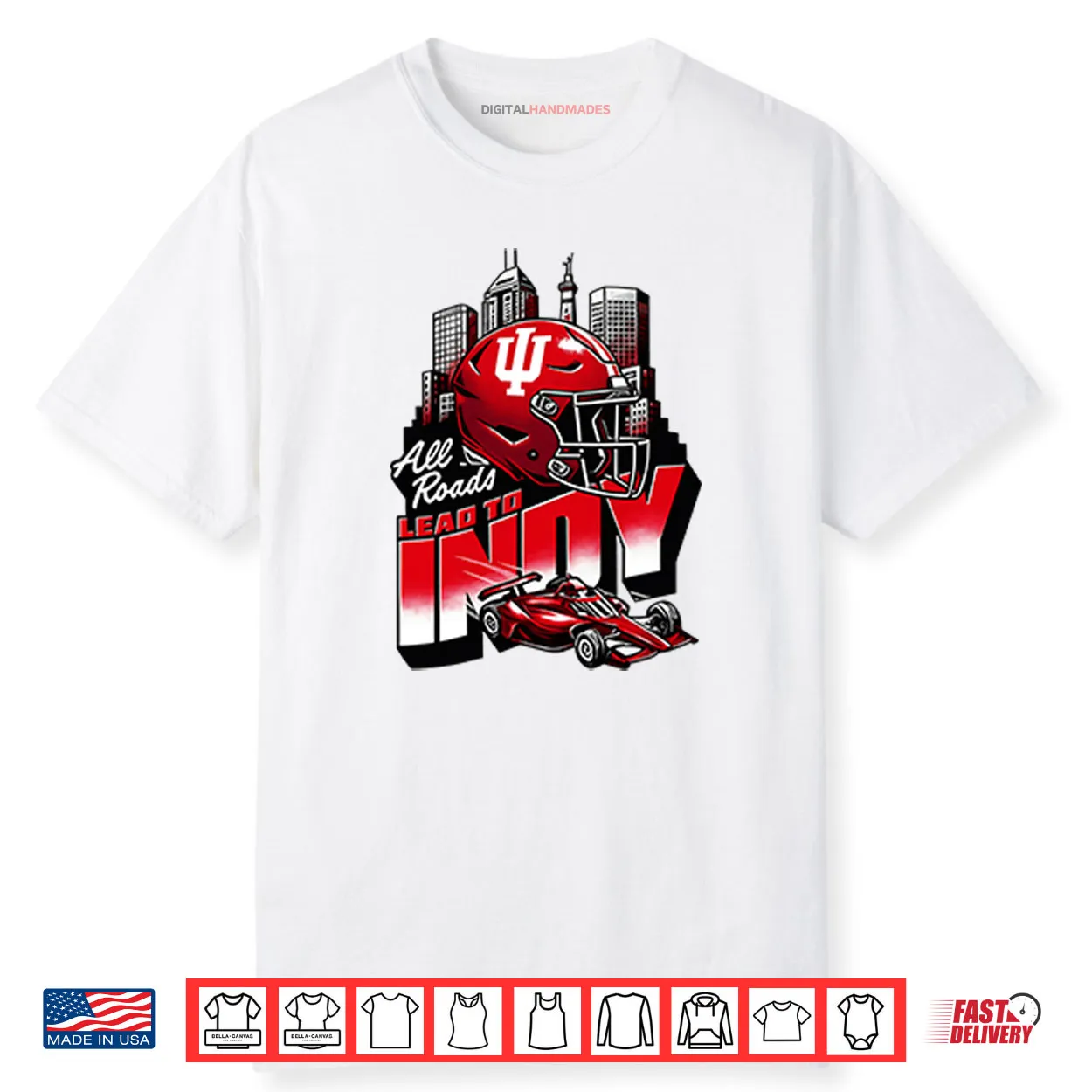 Indiana Hoosiers All Roads Lead to Indy Shirt