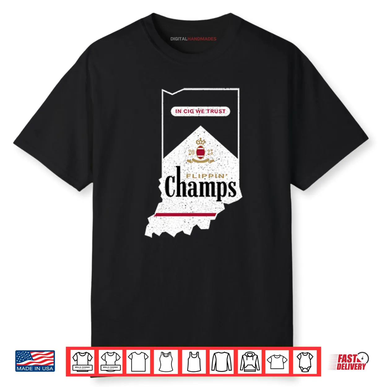 Indiana Hoosiers Flippin’ Champs In Cig We Trust Shirt