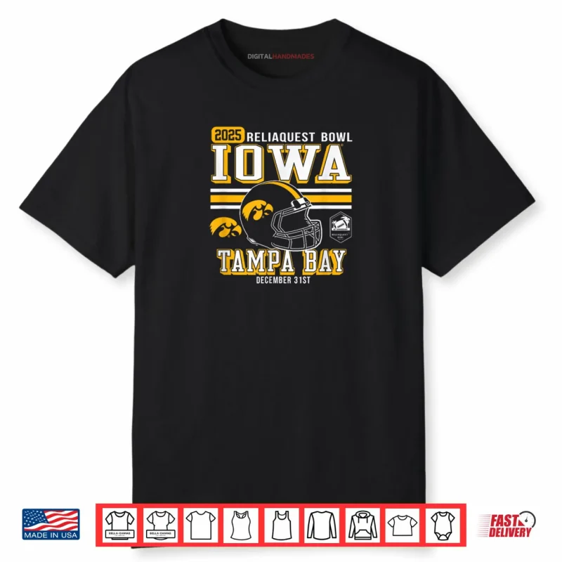 Iowa Hawkeyes ReliaQuest Bowl 2025 Officially Licensed Shirt