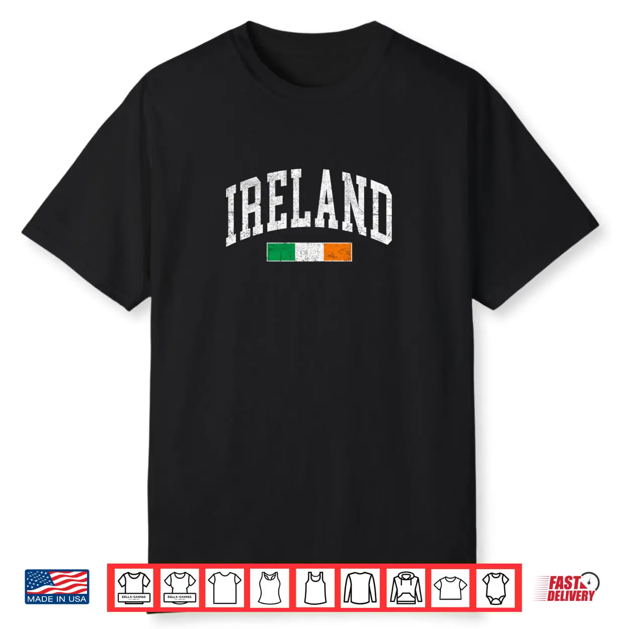 Ireland Flag Irish Retro Throwback Shirt