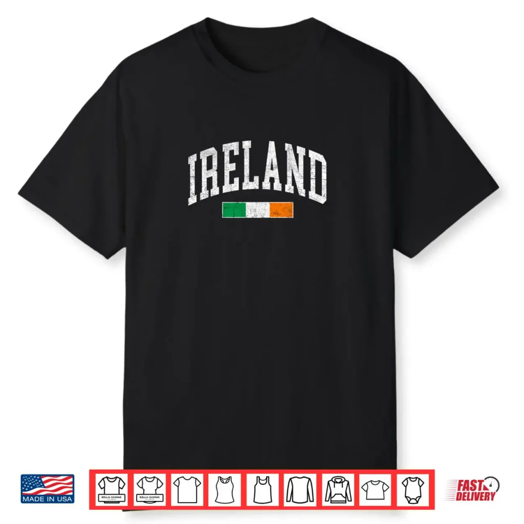 Ireland Flag Irish Retro Throwback Shirt