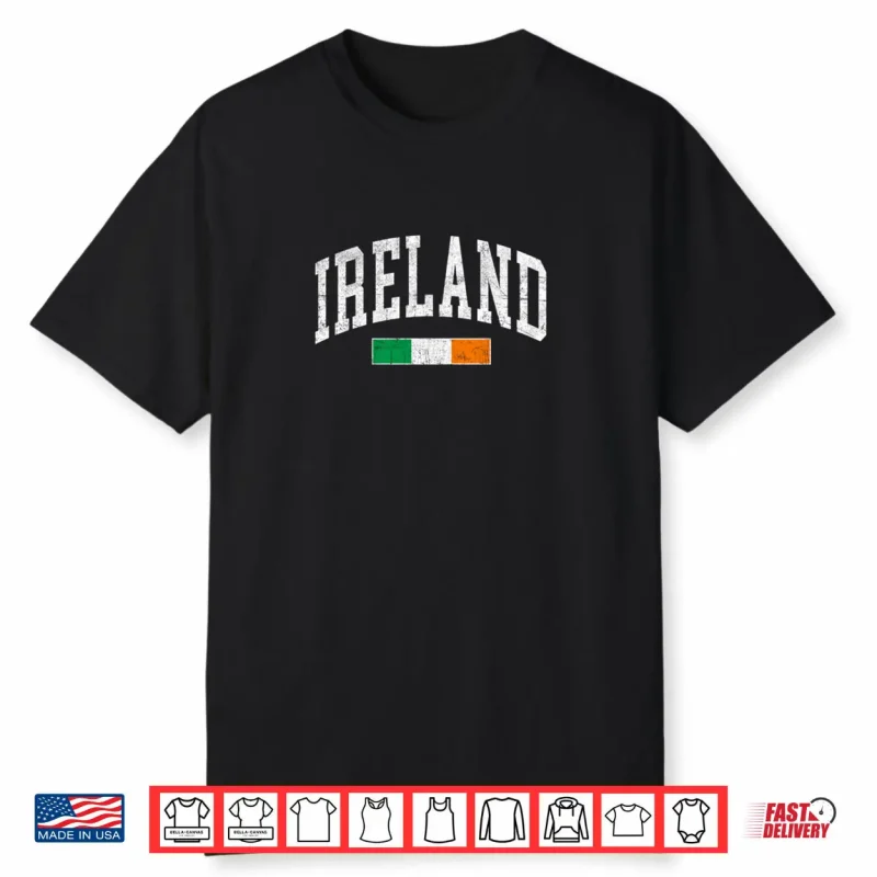 Ireland Flag Irish Retro Throwback Shirt