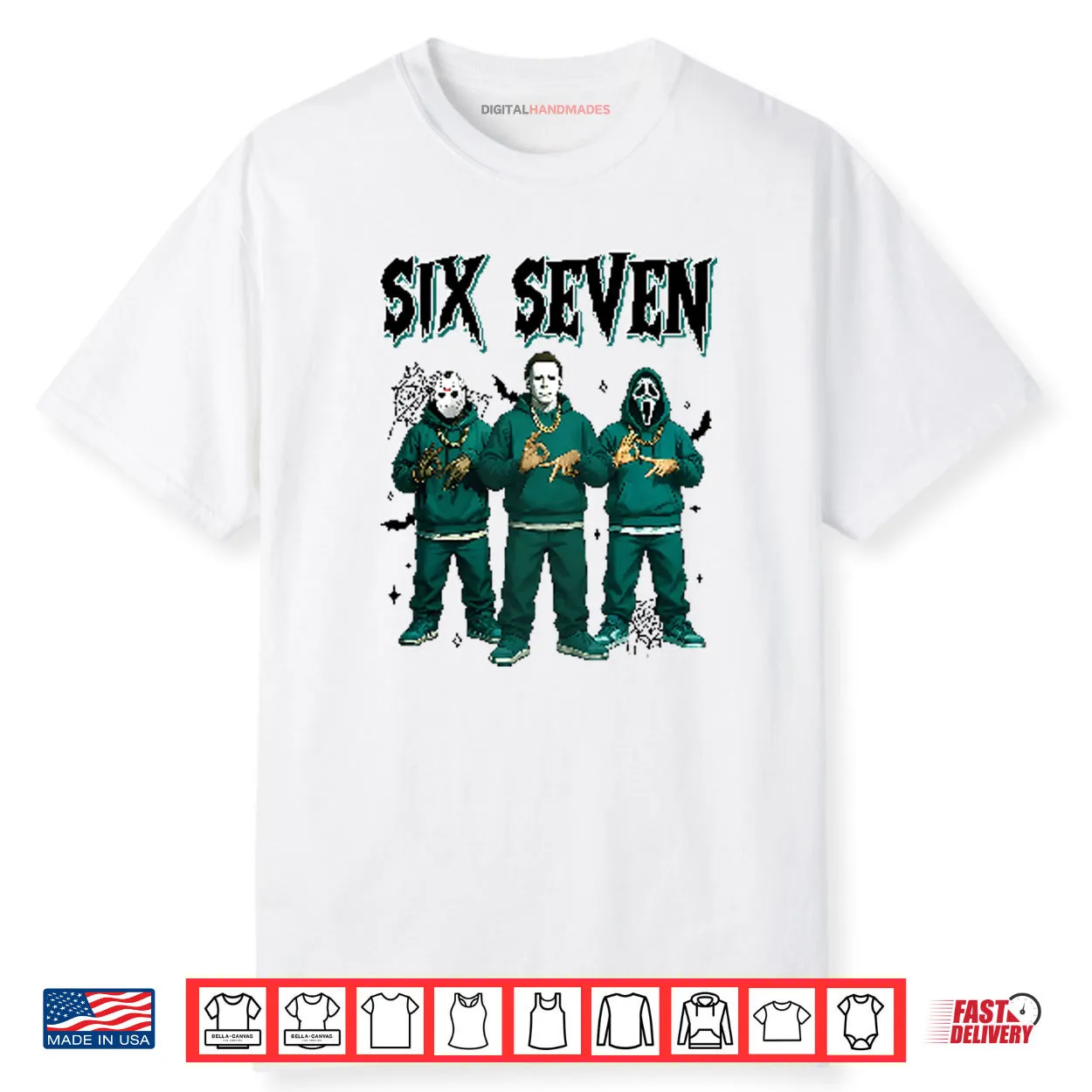 Jason Voorhees Michael Myers Ghostface Six Seven Meme Shirt