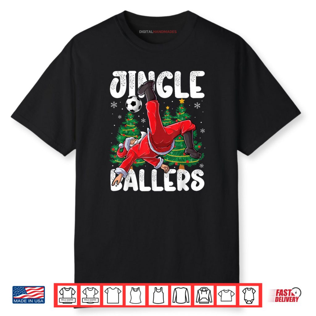 Jingle Ballers Santa Football Christmas Soccer Plaid Shirt 1 Jingle Ballers Santa Football Christmas Soccer Plaid Shirt