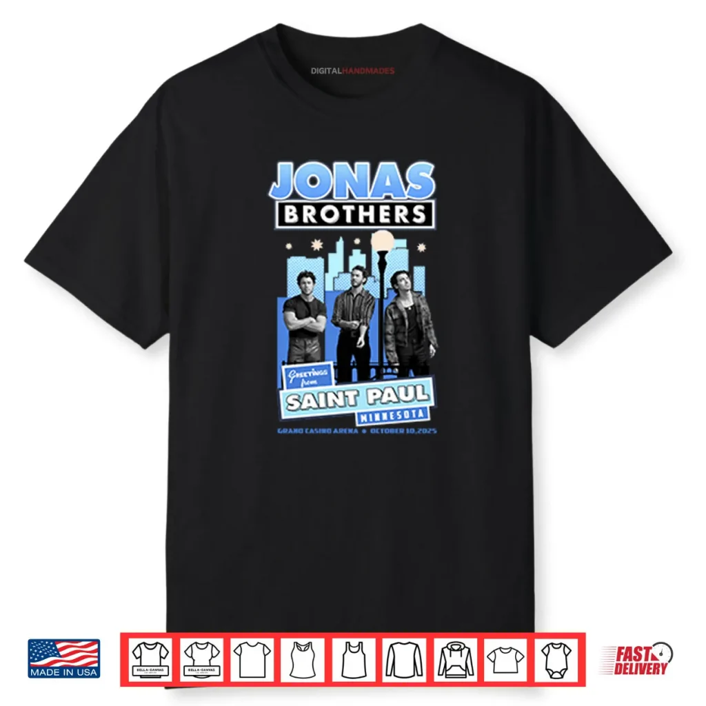 Jonas Brothers Greetings From Saint Paul Minnesota Shirt 1 Jonas Brothers Greetings From Saint Paul Minnesota Shirt