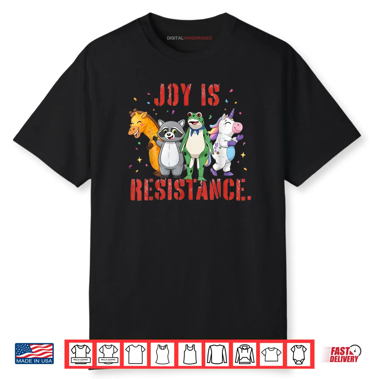 Joy is Resistance Portland Frog Protest Shirt