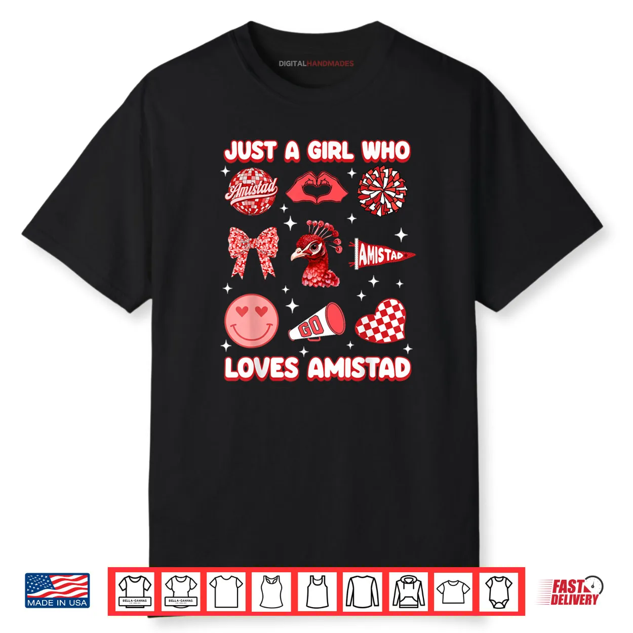 Just A Girl Who Loves Amistad House of Friendship Shirt