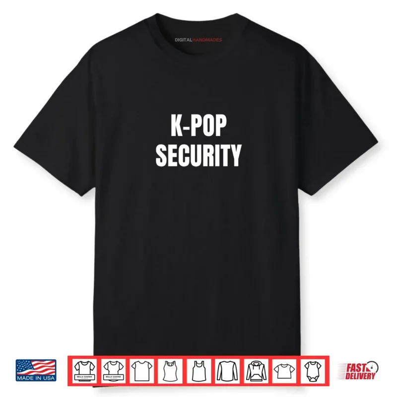 K Pop Security Funny Halloween Costume Shirt