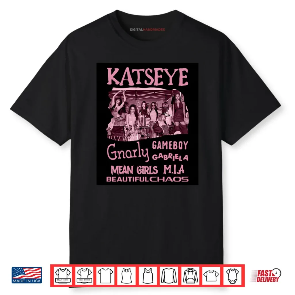 Katseye The Beautiful Chaos Tour Shirt 1 Katseye The Beautiful Chaos Tour Shirt