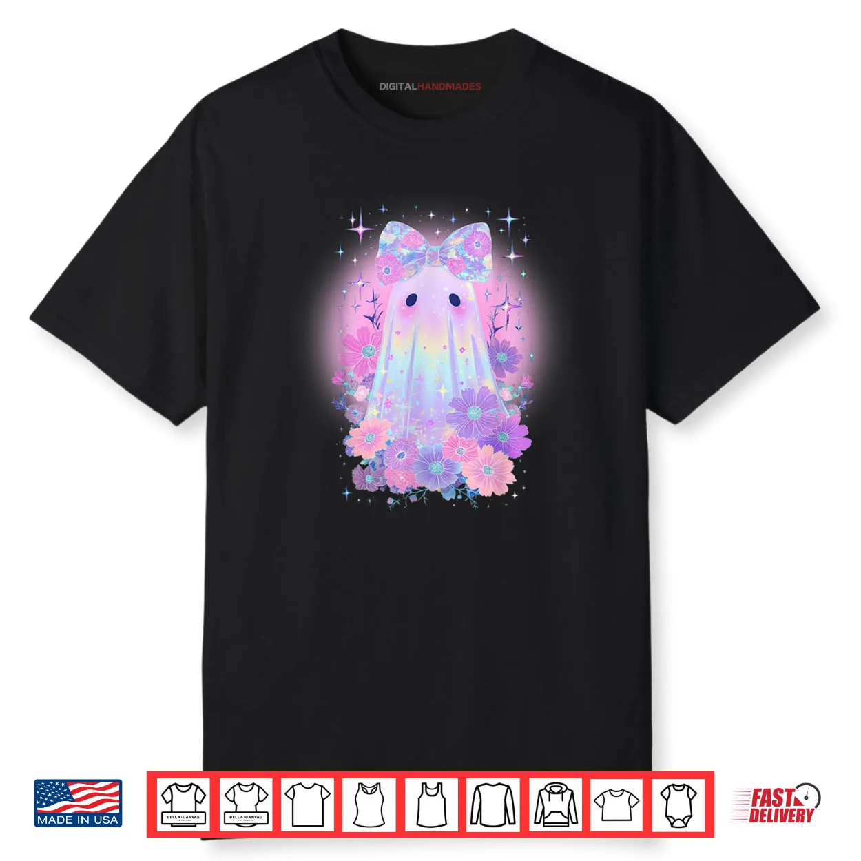 Kawaii Pastel Coquette Ghost Shirt