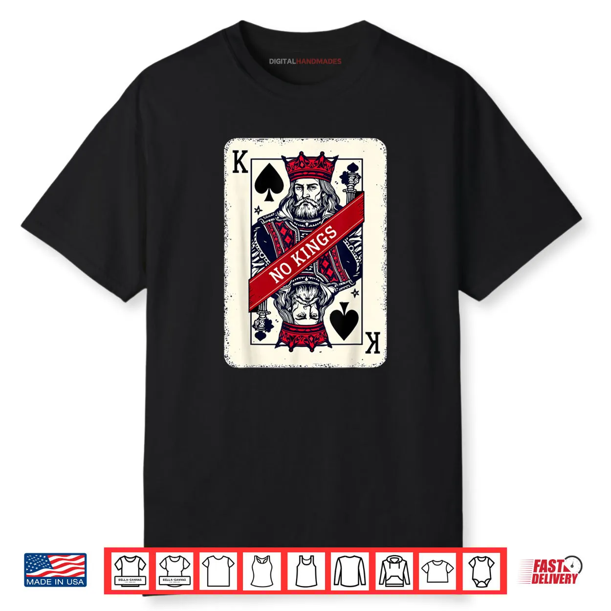 King Card No Kings Statement Art Shirt