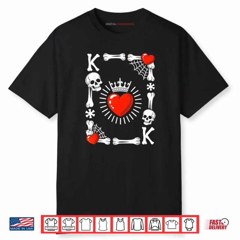 King of Hearts Card Costume Funny Halloween King of Hearts Shirt