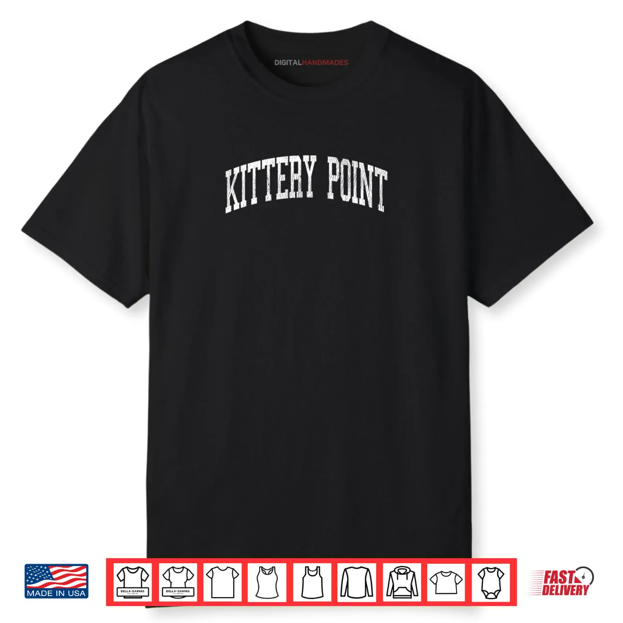 Kittery Point Maine ME Vintage Athletic Sports Shirt