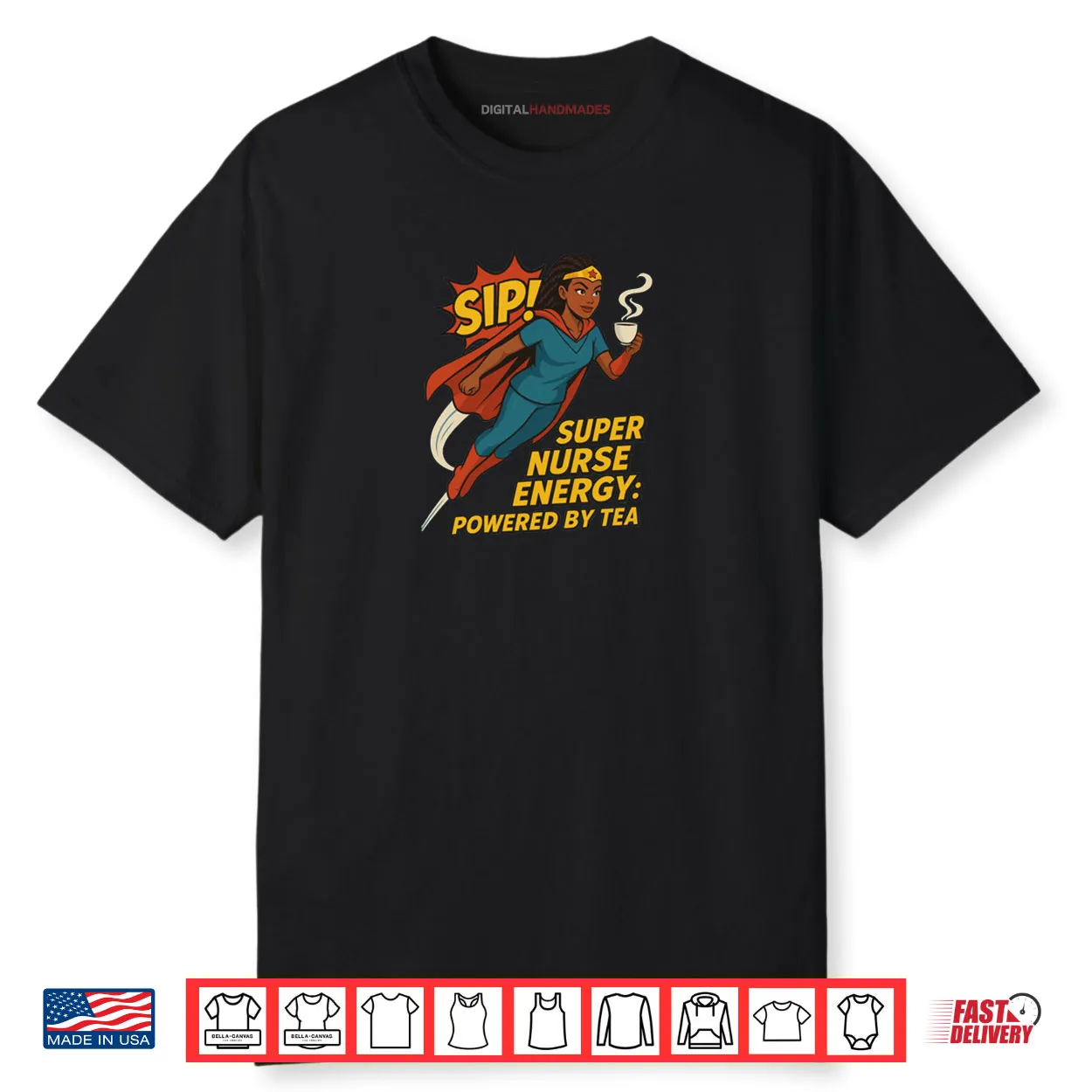 Lady Steep Superhero Nurse. Collection Shirt
