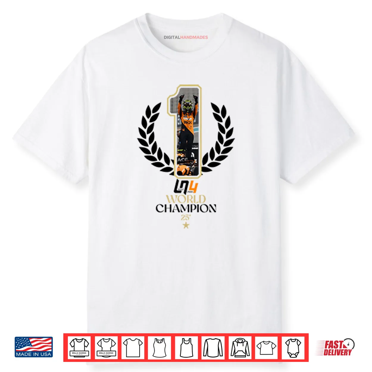 Lando Norris F1 2025 World Champion Shirt