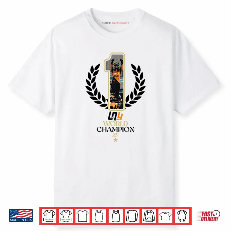 Lando Norris F1 2025 World Champion Shirt
