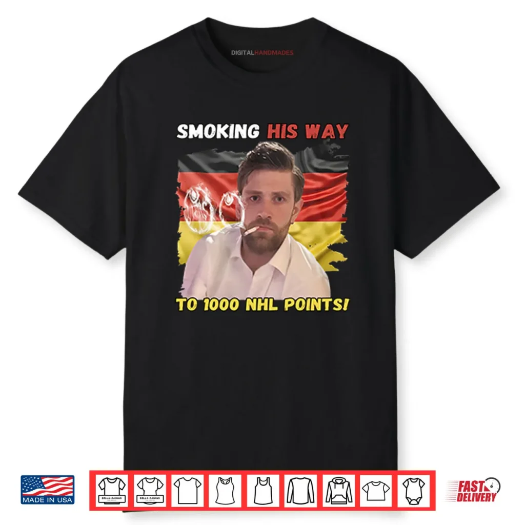 Leon Draisaitl Smoking His Way To NHL 1000 Points Shirt