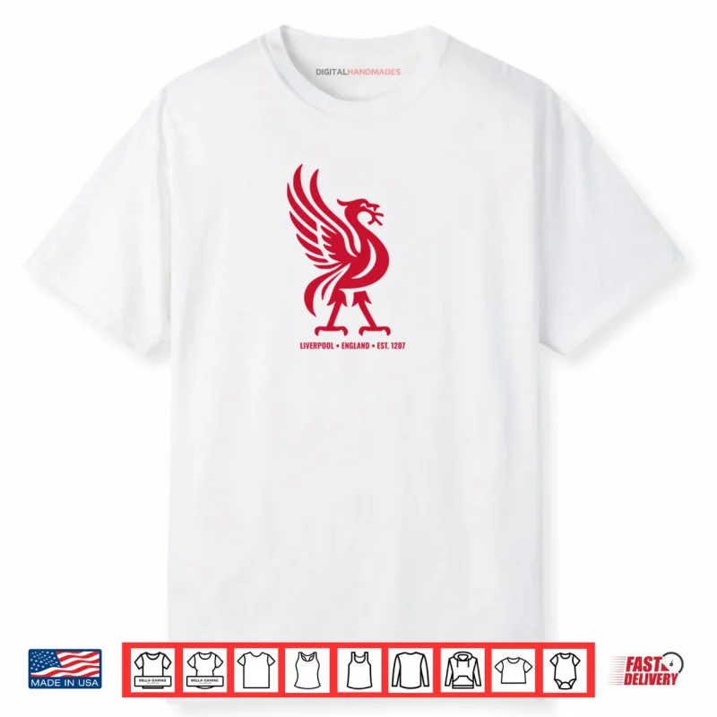 Liverpool England Est. 1207 Colossal Liverbird Red Shirt