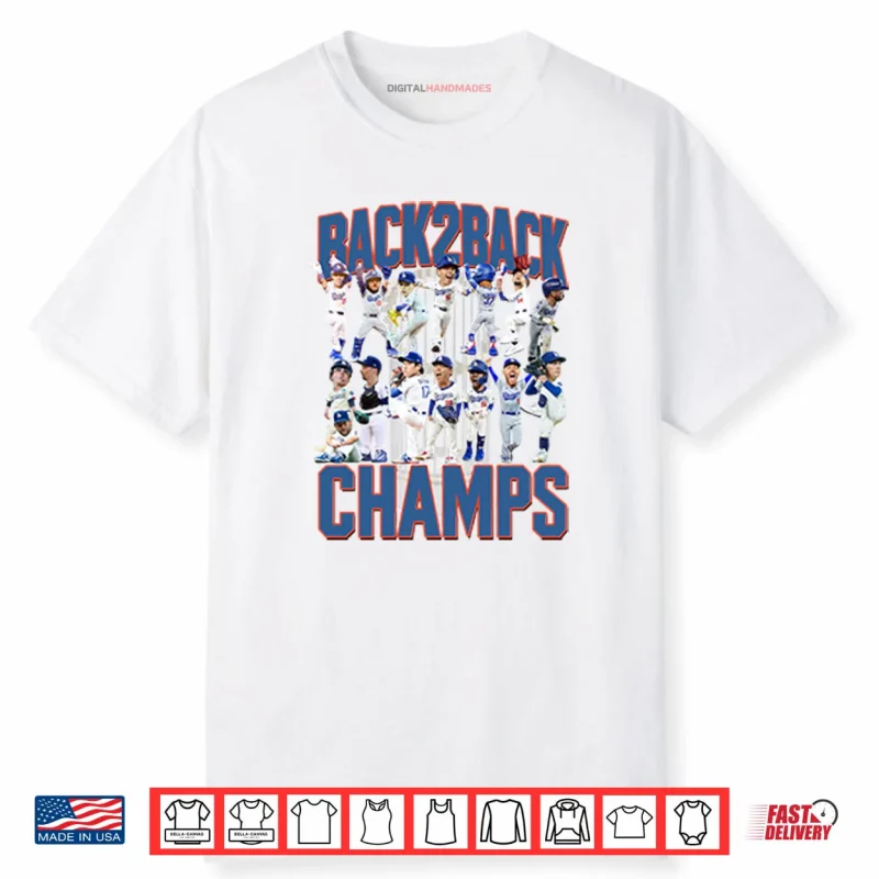 Los Angeles Dodgers Back2back Champs Shirt