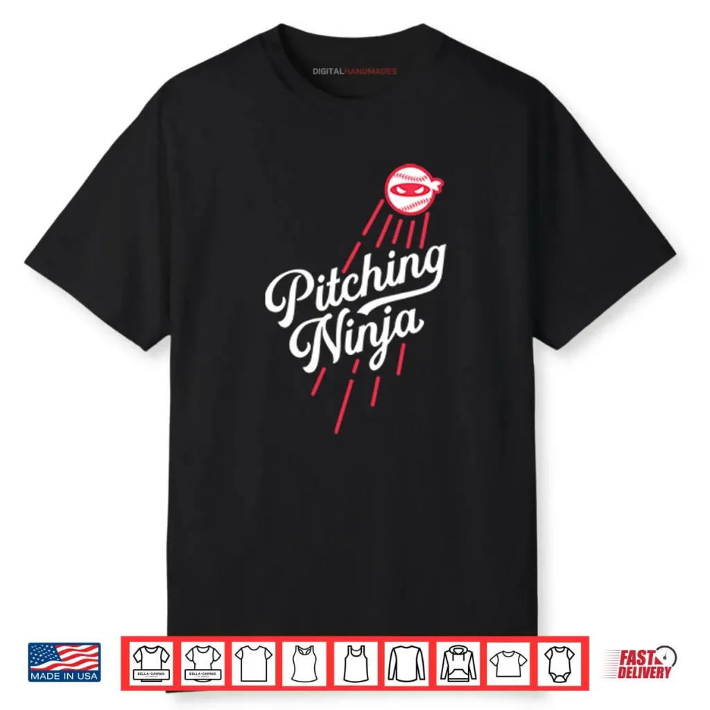 Los Angeles Dodgers Pitching Ninja Shirt 1 Los Angeles Dodgers Pitching Ninja Shirt